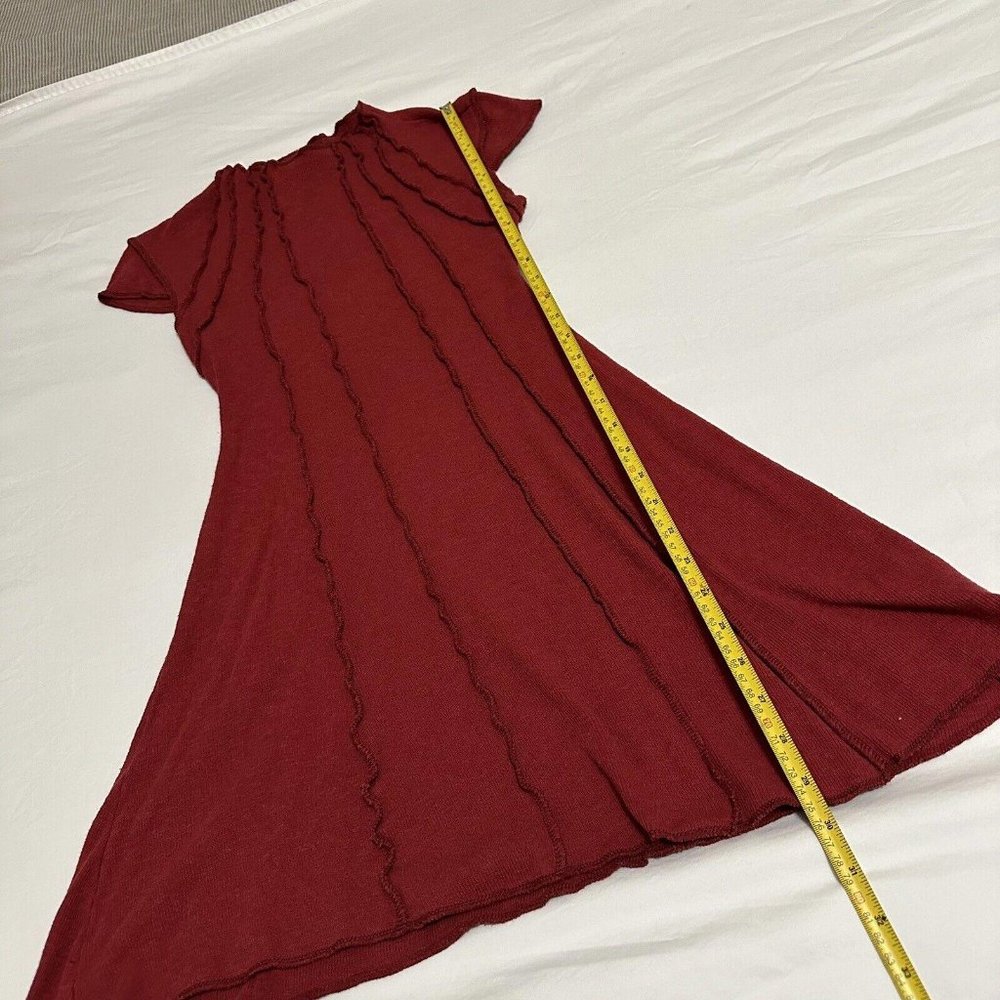 Urban Outfitters UO Rishe Red Exposed Seamed Mini Short Sleeve Dress Sz S Small - Picture 8 of 14